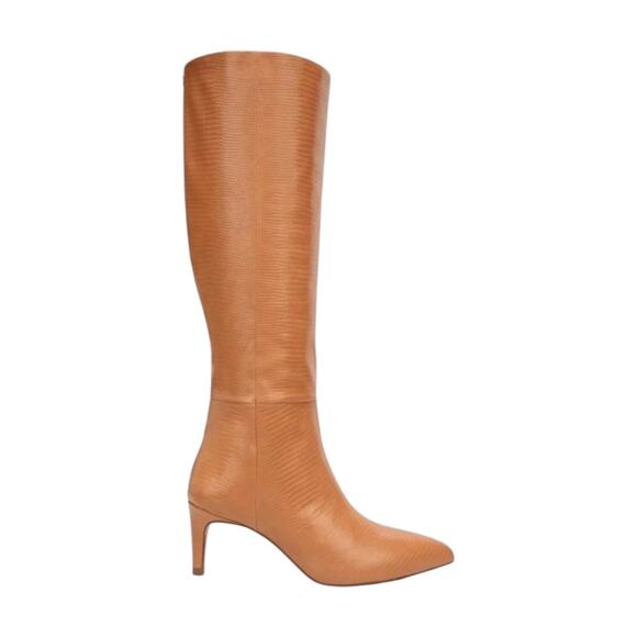 Sam Edelman Uma leather pointed toe knee high mid heel boots NEW - Picture 8 of 12